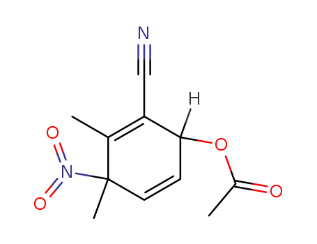 2-cyano-3,4-dimethyl-4-nitrocyclohexa-2,5-dienyl acetate