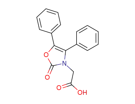 3(2H)-Oxazoleacetic acid, 2-oxo-4,5-diphenyl-