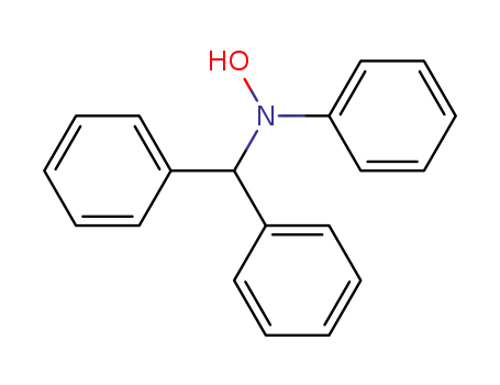 Molecular Structure of 4657-41-4 (Benzenemethanamine, N-hydroxy-N,a-diphenyl-)