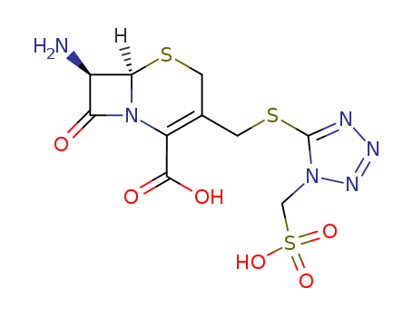 (6R-trans)-7-Amino-8-oxo-3-(((1-(sulphomethyl)-1H-tetrazol-5-yl)thio)methyl)-5-thia-1-azabicyclo[4.2.0]oct-2-ene-2-carboxylic acid
