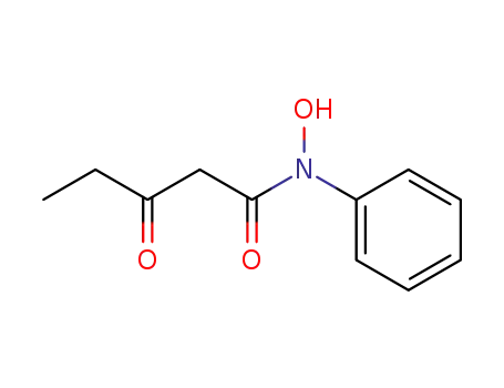 Molecular Structure of 81784-64-7 (3-Oxo-pentanoic acid hydroxy-phenyl-amide)