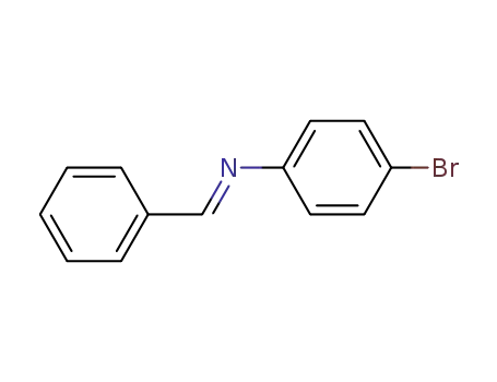 Molecular Structure of 1750-23-8 (4-bromo-N-[(E)-phenylmethylidene]aniline)