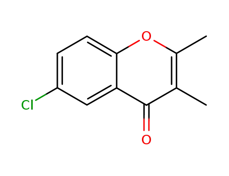 Molecular Structure of 99852-42-3 (6-chloro-2,3-dimethyl-chromen-4-one)
