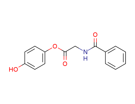 Glycine, N-benzoyl-, 4-hydroxyphenyl ester