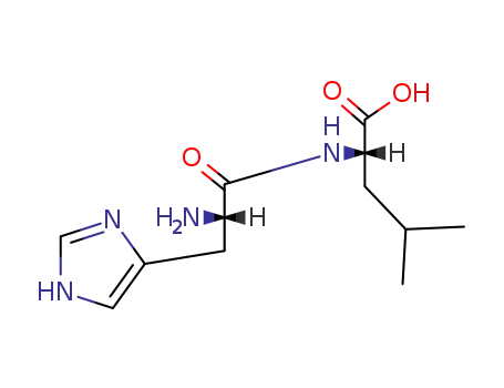 Molecular Structure of 7763-65-7 (H-HIS-LEU-OH)
