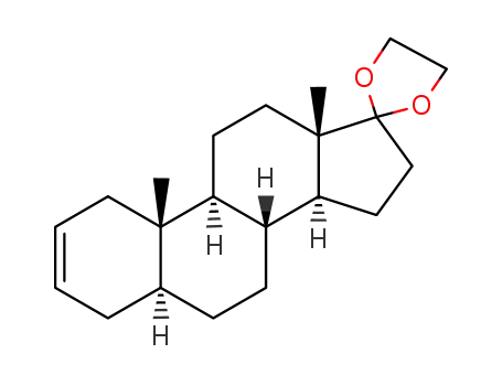 Molecular Structure of 14935-92-3 (17,17-ethanediyldioxy-5α-androst-2-ene)