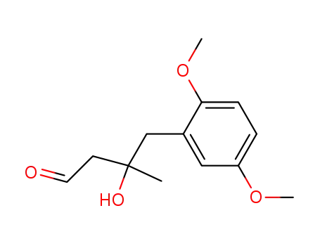 Molecular Structure of 300661-24-9 ((+/-)-4-(2',5'-dimethoxyphenyl)-3-hydroxy-3-methylbutanal)