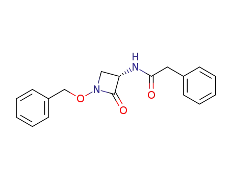 Benzeneacetamide, N-[2-oxo-1-(phenylmethoxy)-3-azetidinyl]-, (S)-