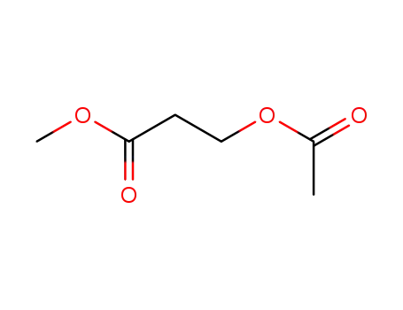 Molecular Structure of 38003-42-8 (Propanoic acid, 3-(acetyloxy)-, methyl ester)