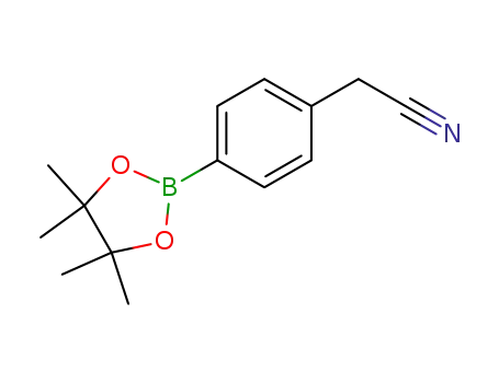 Molecular Structure of 138500-86-4 (4-(Cyanomethyl)benzeneboronic acid pinacol ester)