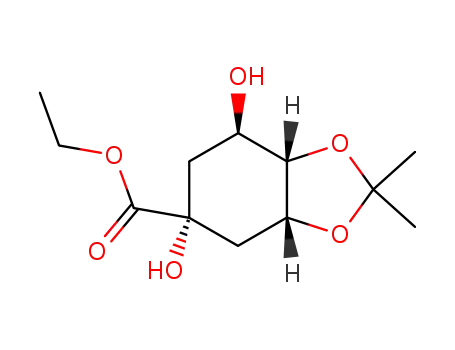 ethyl (3aR,5R,7R,7aS)-5,7-dihydroxy-2,2-dimethylhexahydro-benzo[1,3]dioxole-5-carboxylate
