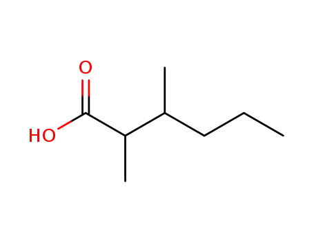 Molecular Structure of 41065-92-3 (Hexanoic acid, 2,3-dimethyl-)