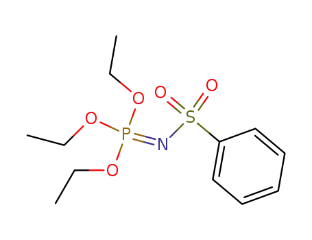 Molecular Structure of 7109-07-1 (Phosphorimidic acid, (phenylsulfonyl)-, triethyl ester)