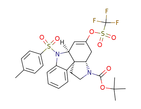 (3aS,6aS,11aR)-3-tert-butoxycarbonyl-5-trifluoromethanesulfonyloxy-7-(4-methylbenzenesulfonyl)-5-oxo-1,2,3a,4,6a,7-hexahydropyrrolo[2,3-d]carbazole