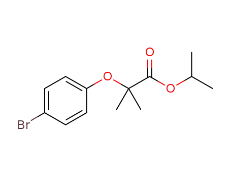 Molecular Structure of 1581307-35-8 (isopropyl 2-(4-bromophenoxy)-2-methylpropanoate)