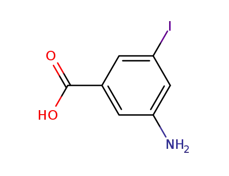 Molecular Structure of 102153-73-1 (3-AMINO-5-IODOROBENZOIC ACID)