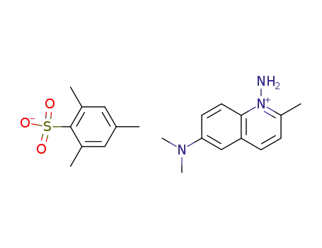 Molecular Structure of 84689-24-7 (2,4,6-Trimethyl-benzenesulfonate1-amino-6-dimethylamino-2-methyl-quinolinium;)