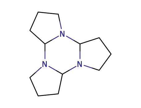 Molecular Structure of 5981-17-9 (Tripyrrolo[1,2-a:1',2'-c:1'',2''-e][1,3,5]triazine, dodecahydro-)