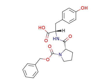 3-(4-hydroxyphenyl)-2-[(1-phenylmethoxycarbonylpyrrolidine-2-carbonyl)amino]propanoic acid cas  19669-37-5