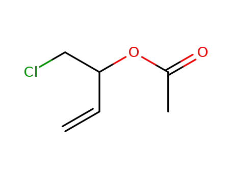 Molecular Structure of 13422-63-4 (acetic acid-(1-chloromethyl-allyl ester))
