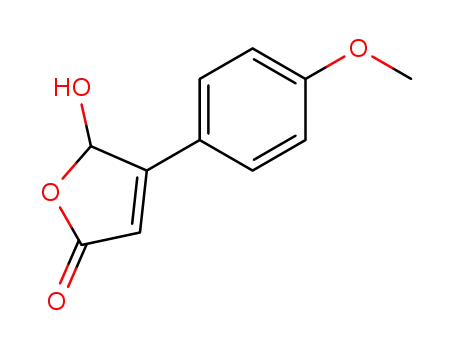 Molecular Structure of 184376-10-1 (5-hydroxy-4-(4-methoxy-phenyl)-5H-furan-2-one)