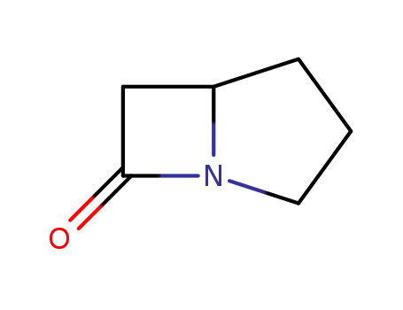 Molecular Structure of 23806-36-2 (1-Azabicyclo[3.2.0]heptan-7-one)