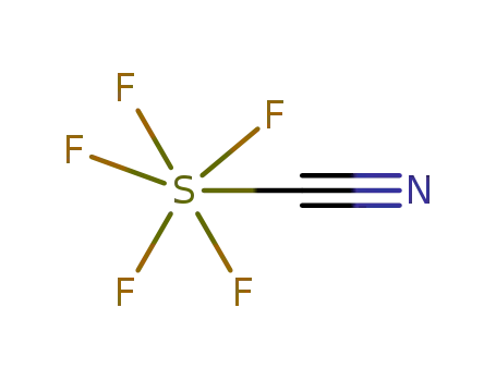 Molecular Structure of 1512-13-6 (sulphur cyanide pentafluoride)