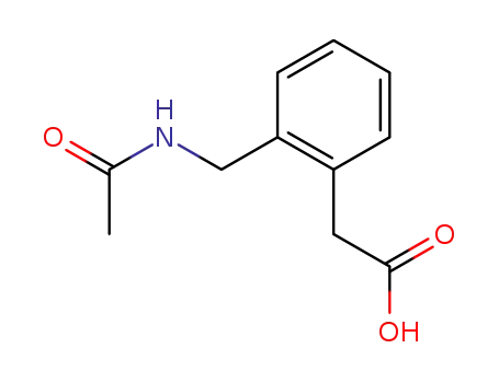 Molecular Structure of 112072-92-1 ([2-(acetylamino-methyl)-phenyl]-acetic acid)