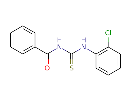 Molecular Structure of 21258-05-9 (Urea, 1-benzoyl-3- (o-chlorophenyl)-2-thio-)