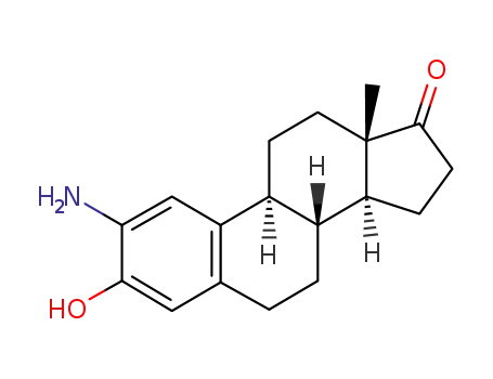 Molecular Structure of 14984-43-1 (2-amino-3-hydroxyestra-1(10),2,4-trien-17-one)
