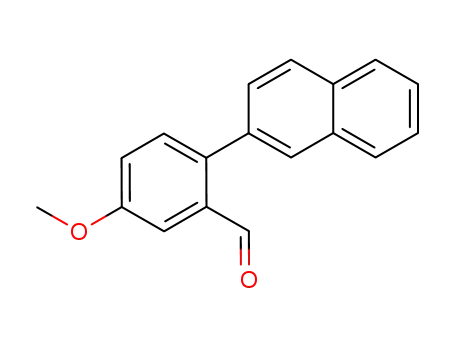 Molecular Structure of 217074-77-6 (5-methoxy-2-(naphthalen-2-yl)benzaldehyde)