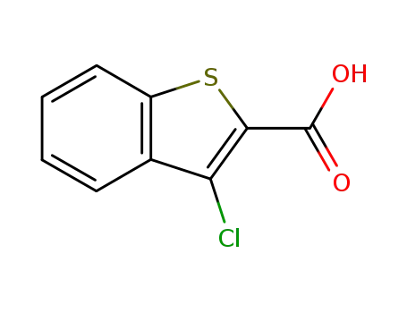 Molecular Structure of 21211-22-3 (3-CHLOROBENZO[B]THIOPHENE-2-CARBOXYLIC ACID)