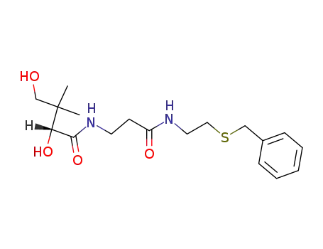 Molecular Structure of 32344-71-1 (D-pantothenic acid-(2-benzylsulfanyl-ethylamide))