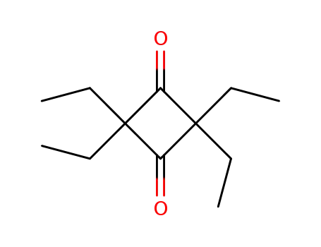 Molecular Structure of 3898-61-1 (diethylketene dimer)