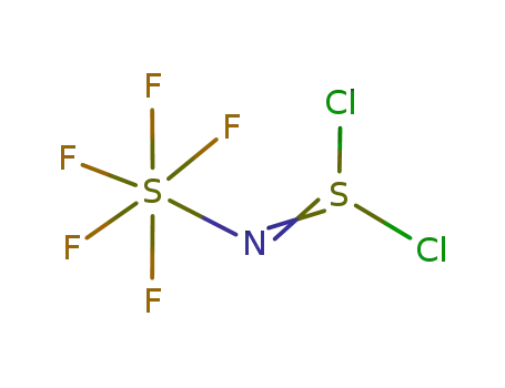 Molecular Structure of 25502-15-2 (SF<sub>5</sub>N=SCl<sub>2</sub>)