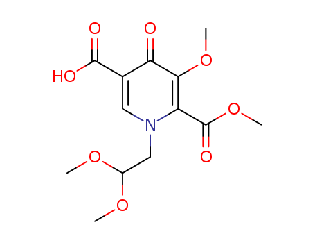 C13H17NO8 1335210-23-5 1-(2,2-diMethoxyethyl)-5-Methoxy-6-(Methoxycarbonyl)-4-oxo-1,4-dihydropyridine-3-carboxylic acid