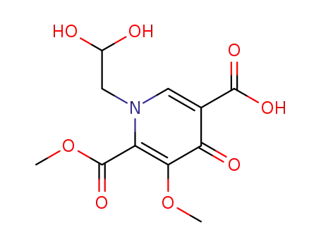 1-(2,2-dihydroxyethyl)-5-methoxy-6-(methoxycarbonyl)-4-oxo-1,4-dihydropyridine-3-carboxylic acid