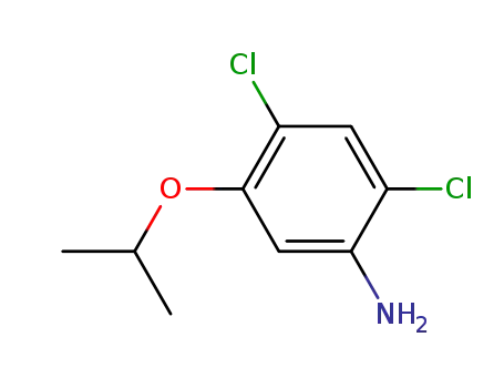 Molecular Structure of 41200-96-8 (2,4-DICHLORO-5-ISOPROPOXYANILINE)