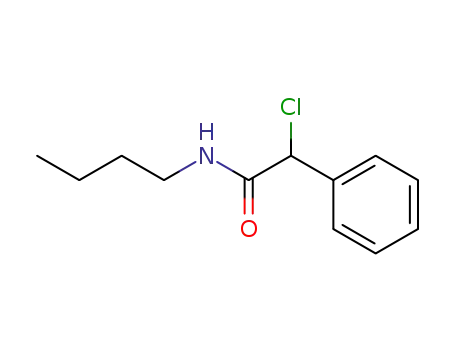 Molecular Structure of 91802-54-9 (α-Chlor-phenylessigsaeure-butylamid)