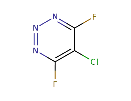 Molecular Structure of 117632-52-7 (1,2,3-Triazine, 5-chloro-4,6-difluoro-)