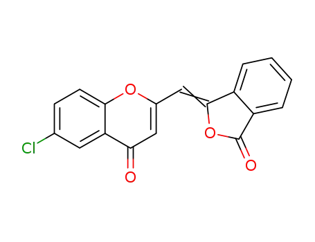 Molecular Structure of 144880-82-0 (6-Chloro-2-(3-phthalidenemethylene)chromone)