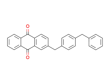 Molecular Structure of 49658-24-4 (2-[[4-(phenylmethyl)phenyl]methyl]anthraquinone)