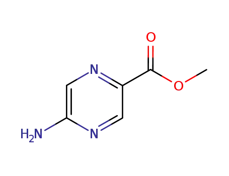 Molecular Structure of 13924-94-2 (5-Aminopyrazine-2-carboxylic acid methyl ester)