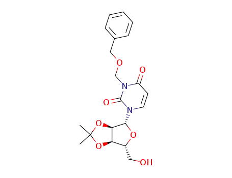 3-((benzyloxy)methyl)-1-((3aR,4R,6R,6aR)-6-(hydroxymethyl)-2,2-dimethyltetrahydrofuro[3,4-d][1,3]dioxol-4-yl)pyrimidine-2,4(1H,3H)-dione