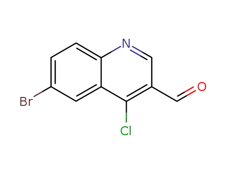 Molecular Structure of 201420-31-7 (6-BROMO-4-CHLOROQUINOLINE-3-CARBALDEHYDE)