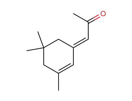 Molecular Structure of 16695-72-0 (2-Propanone,1-(3,5,5-trimethyl-2-cyclohexen-1-ylidene)-, (1E)-)