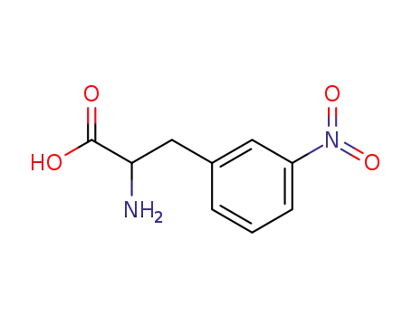 Molecular Structure of 22888-56-8 (3-NITRO-DL-PHENYLALANINE)