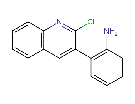 Molecular Structure of 128676-97-1 (3-(2-aminophenyl)-2-chloroquinoline)