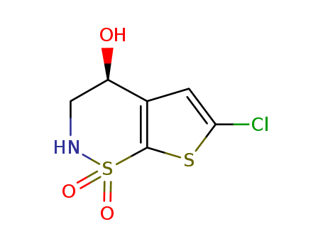 (4S)-1,1-Dioxide-6-chloro-3,4-dihydro-2H-thieno[3,2-e]-1,2-thiazin-4-ol
