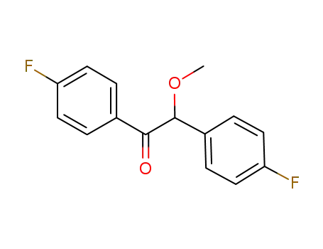 Molecular Structure of 654674-10-9 (Ethanone, 1,2-bis(4-fluorophenyl)-2-methoxy-)